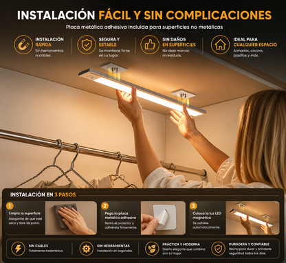 Luz LED Automática con Sensor de Movimiento – 60CM