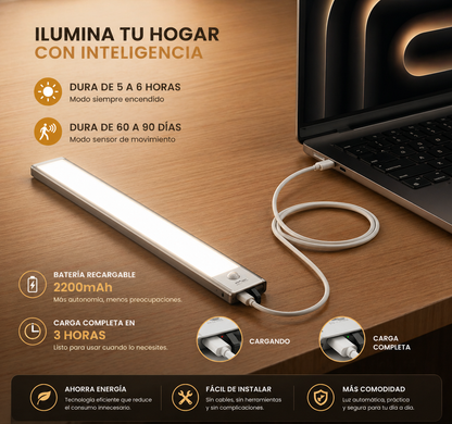 Luz LED Automática con Sensor de Movimiento – 60CM