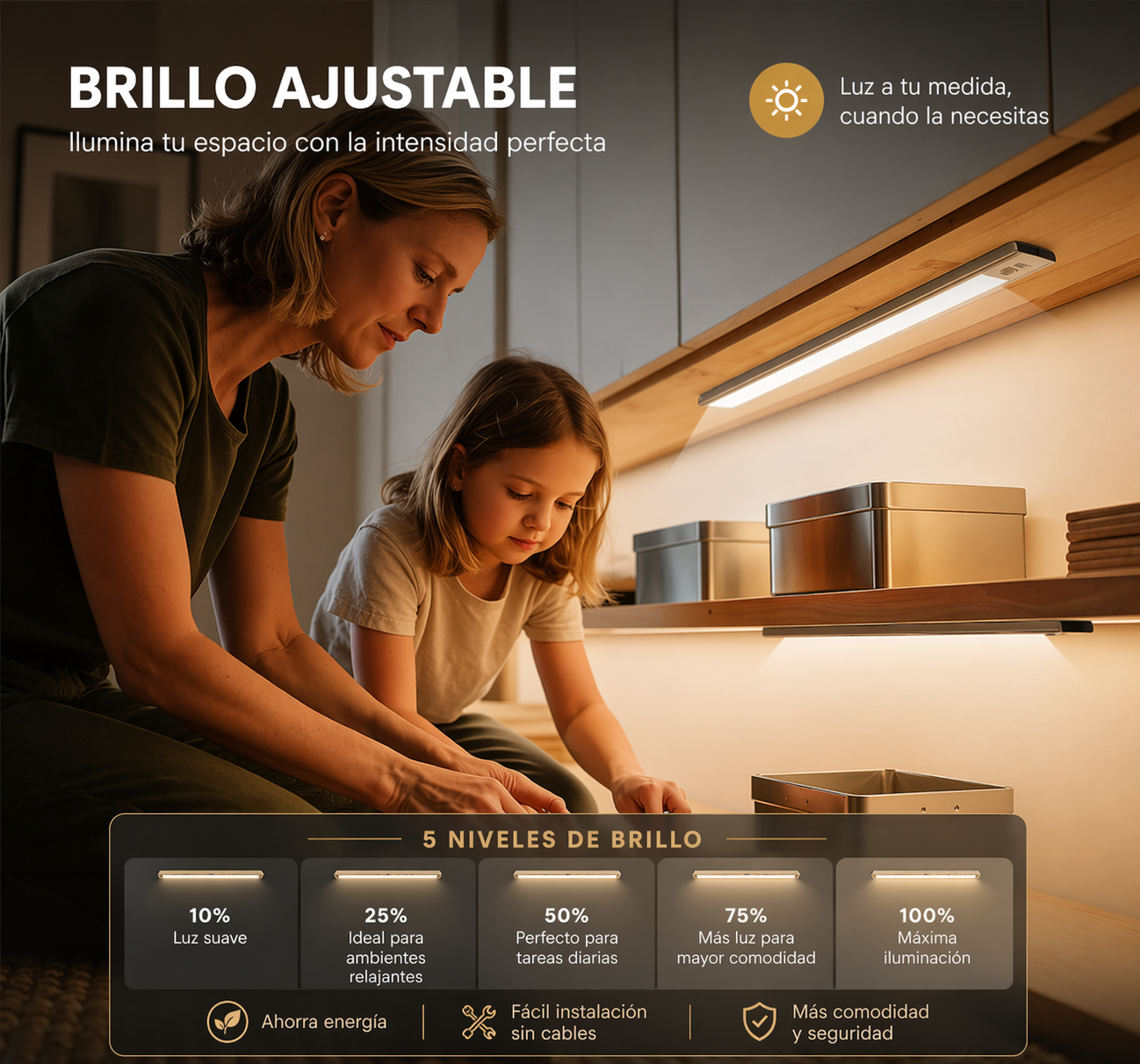 Luz LED Automática con Sensor de Movimiento – 60CM
