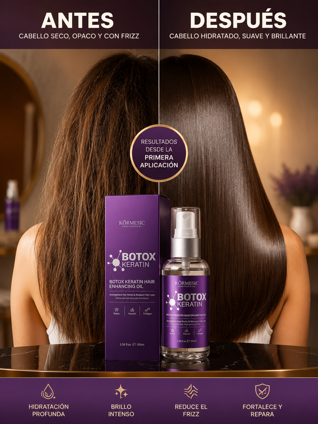 Botox Keratin Gold Elixir Reparador 100ml