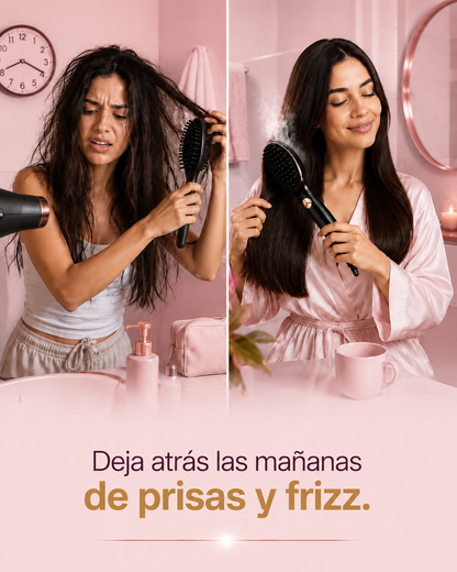 Cepillo Inteligente de Terapia Capilar 3 en 1 con Vapor