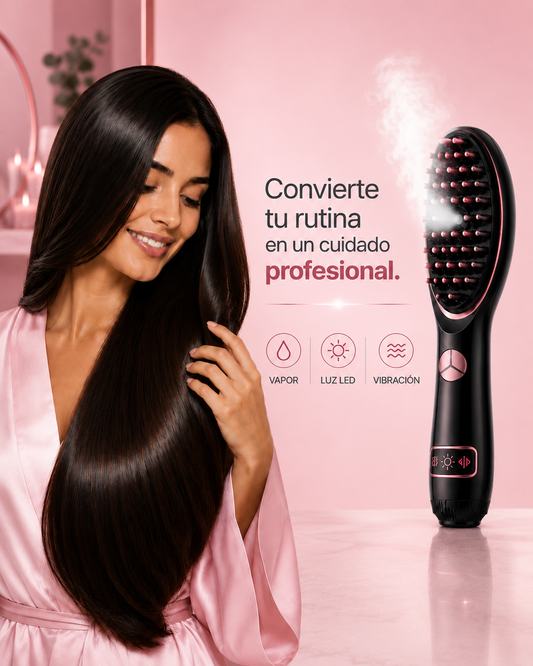 Cepillo Inteligente de Terapia Capilar 3 en 1 con Vapor